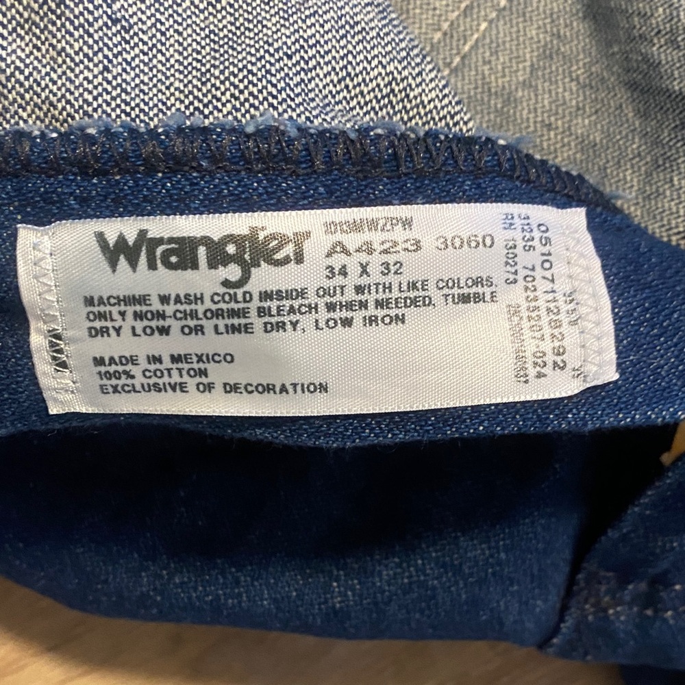 Wrangler ProRodeo Original Fit Cowboy Cut Jeans 34x32 - Picture 4 of 6